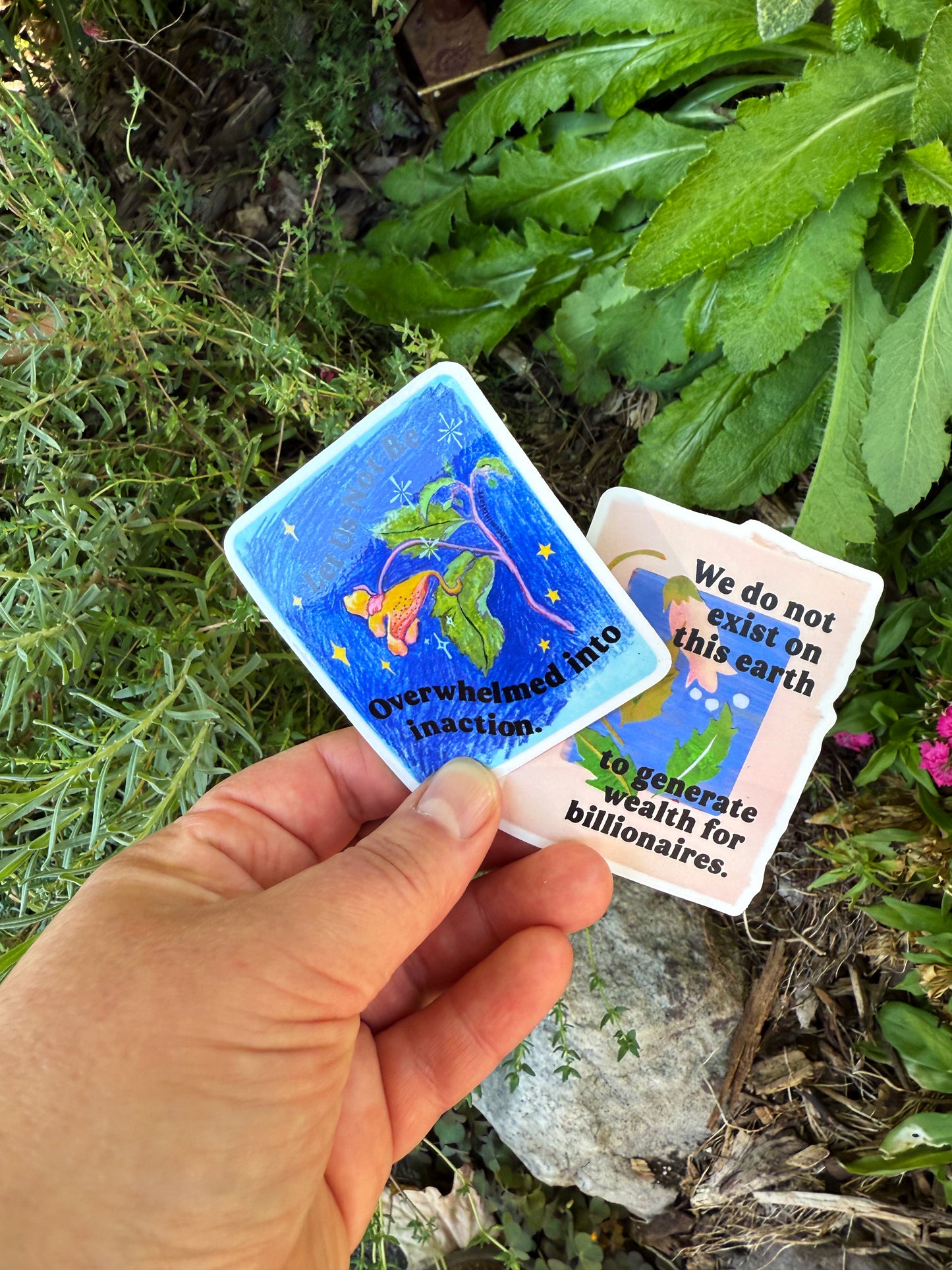 Let Us Not Be Overwhelmed Into Inaction: Feminist Sticker