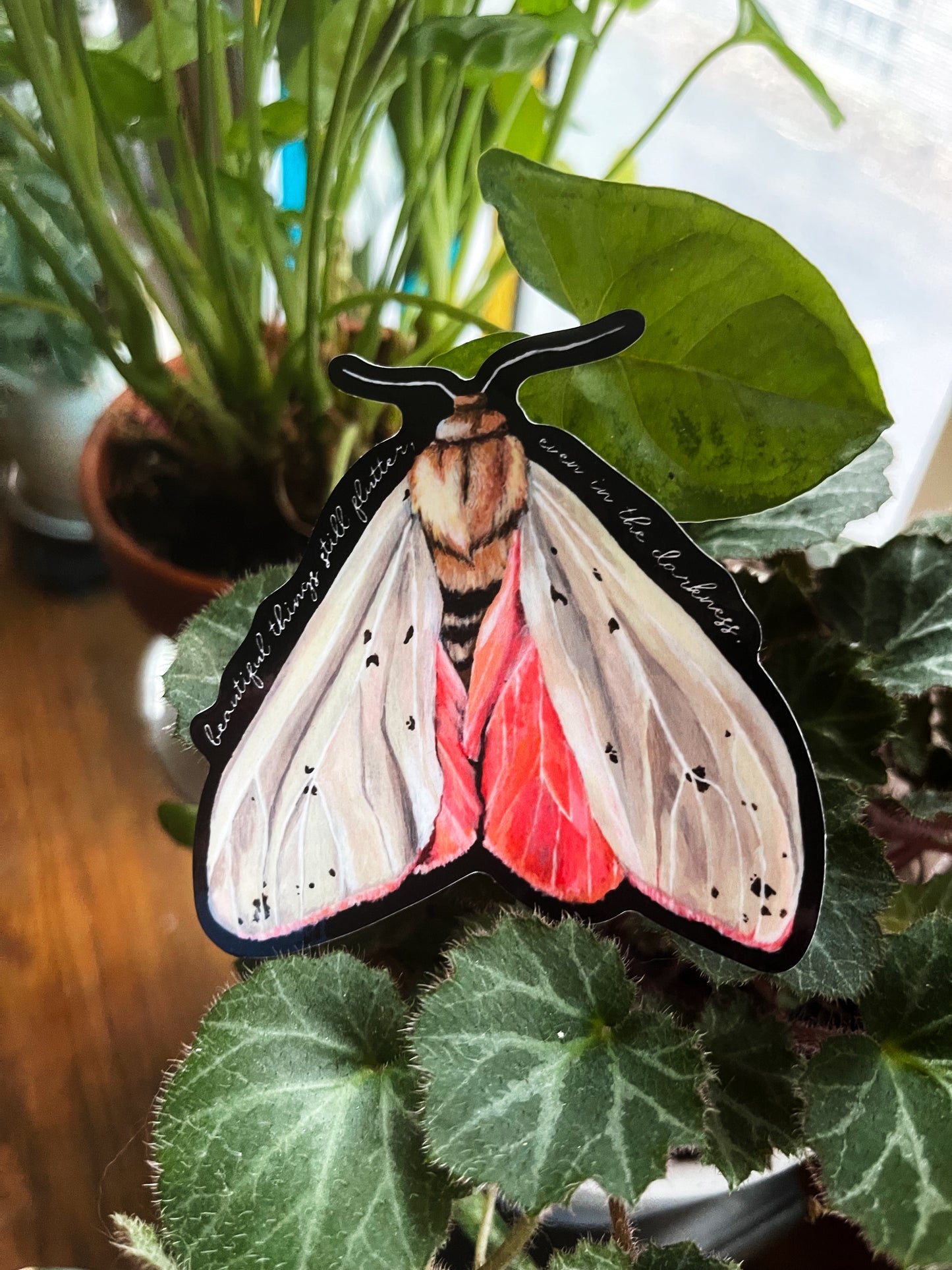 Beautiful Things Still Flutter Even In The Darkness: Mental Health Sticker