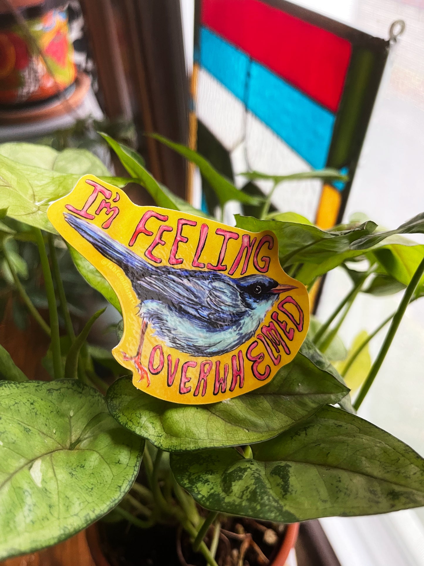 I'm Feeling Overwhelmed: Anxiety Sticker