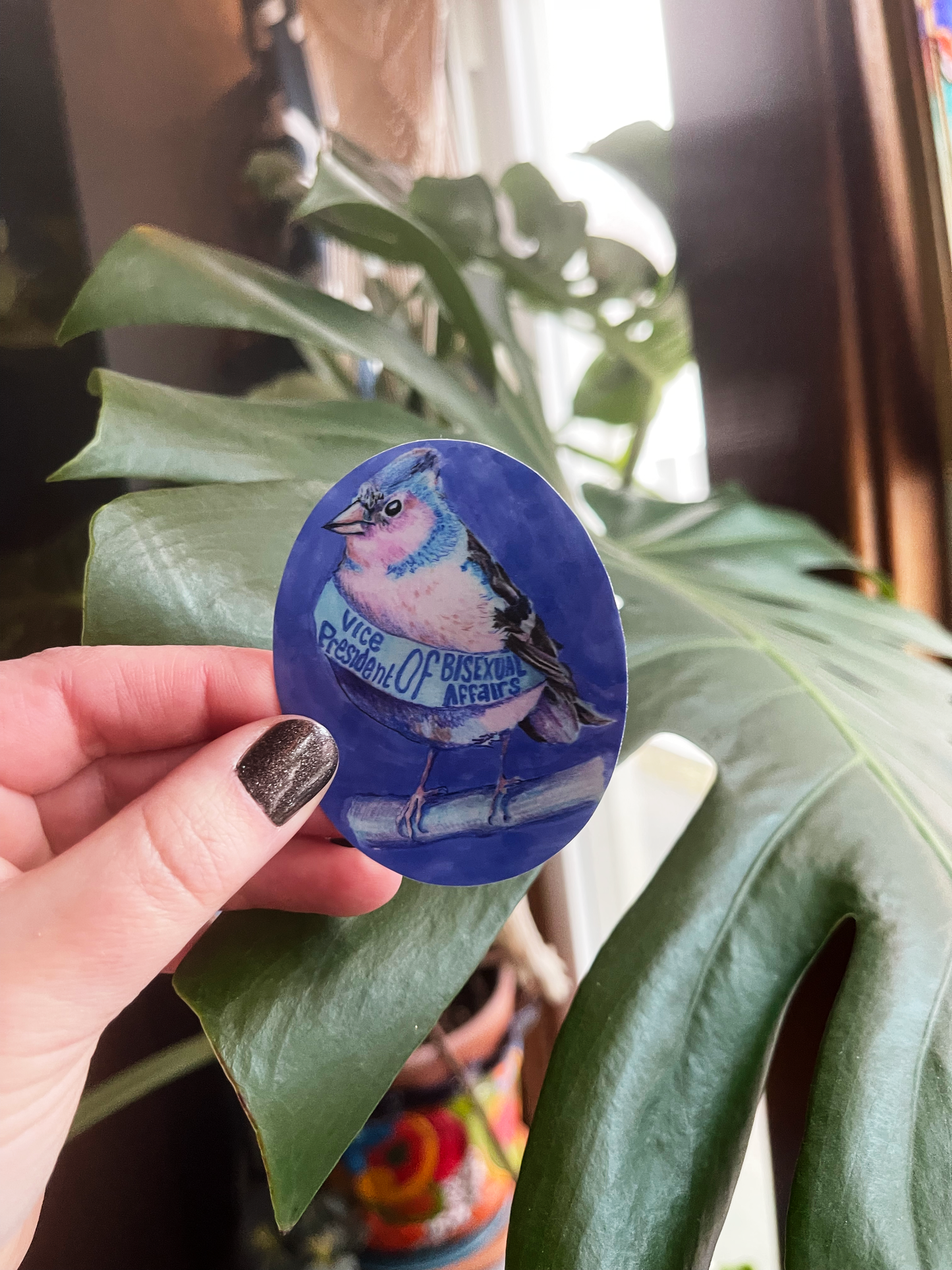 Vice President Of Bisexual Affairs: Bi Pride Sticker