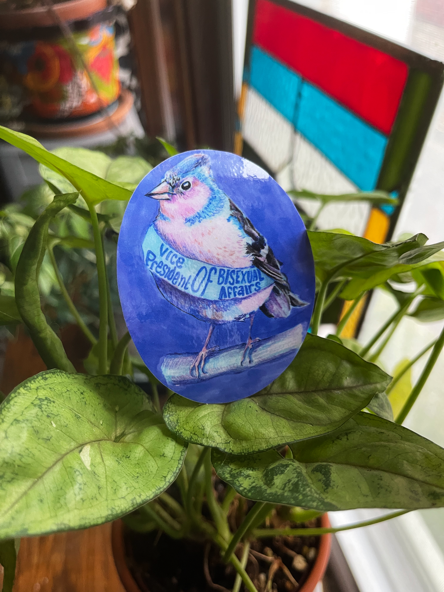 Vice President Of Bisexual Affairs: Bi Pride Sticker