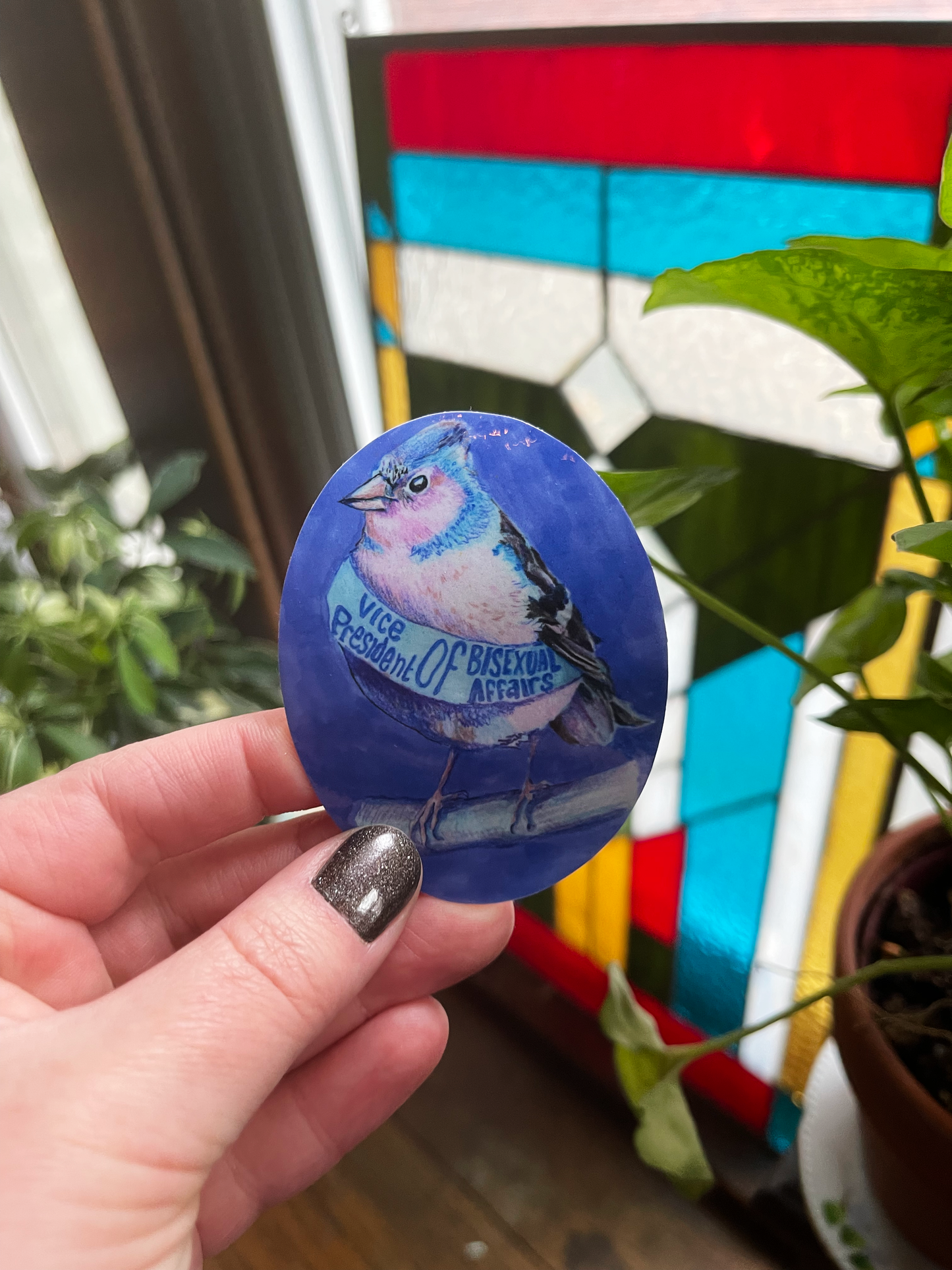 Vice President Of Bisexual Affairs: Bi Pride Sticker