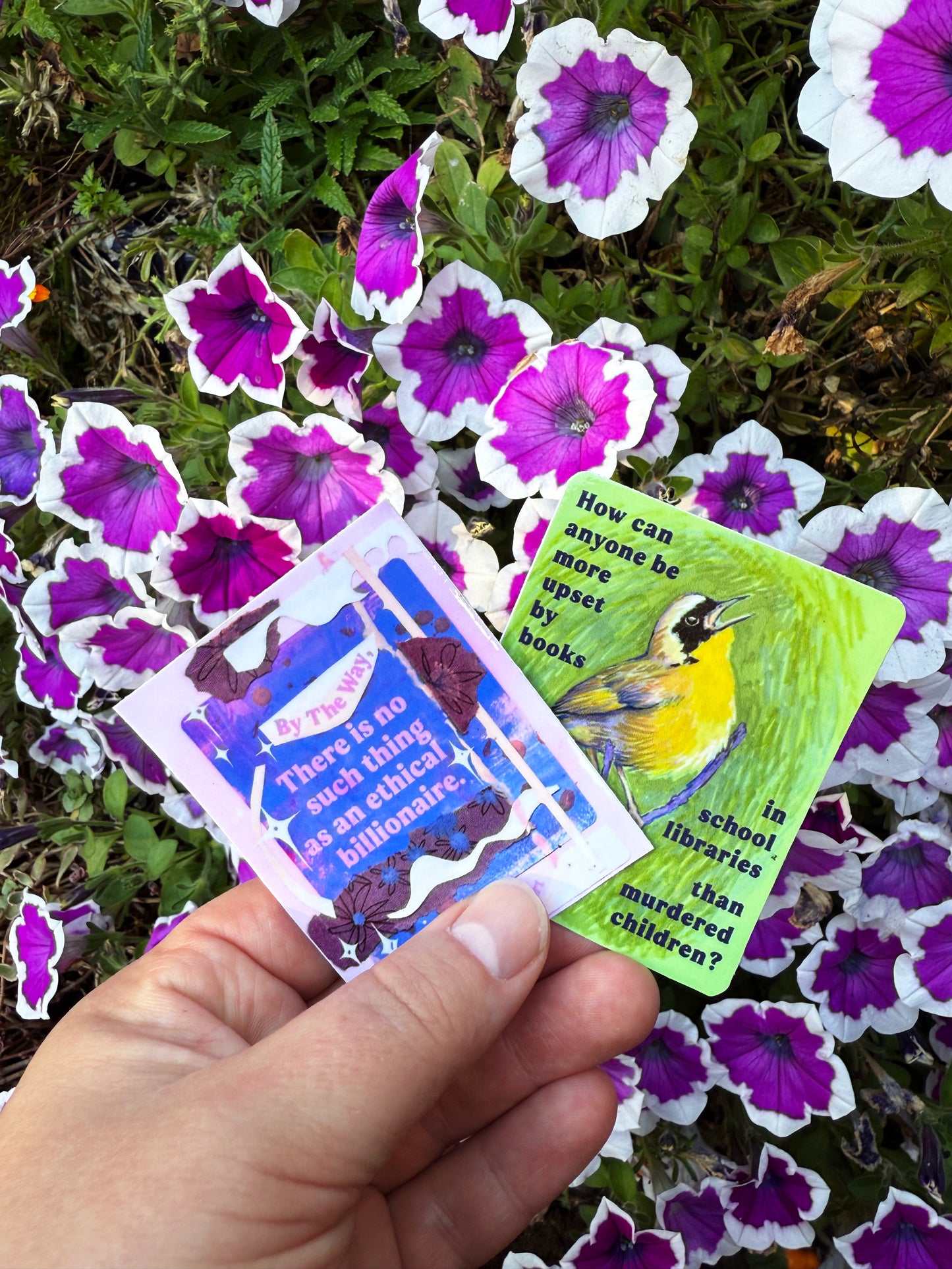 By the way there is no such thing as an ethical billionaire: feminist sticker