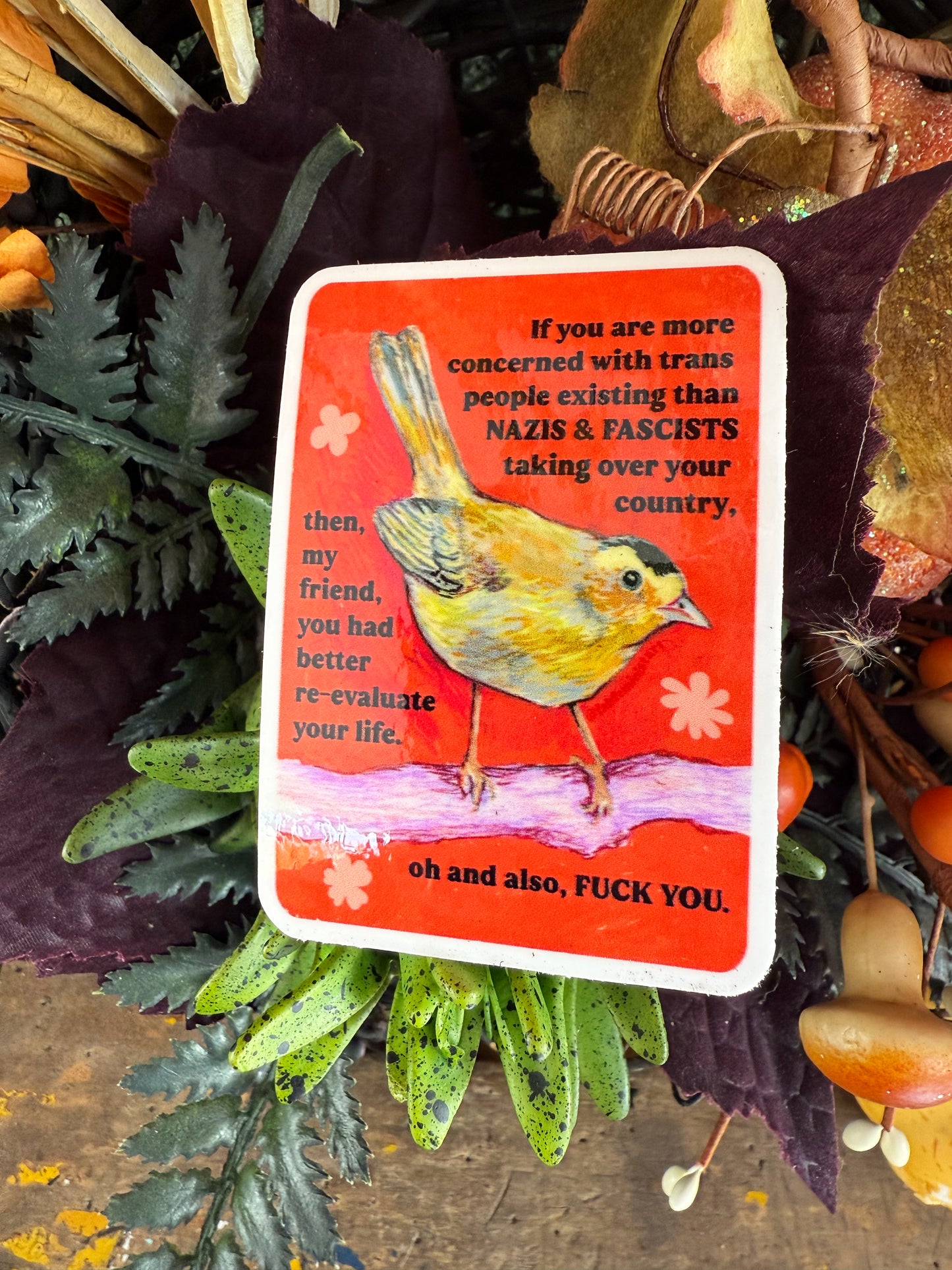 If you are more concerned with trans people: feminist print