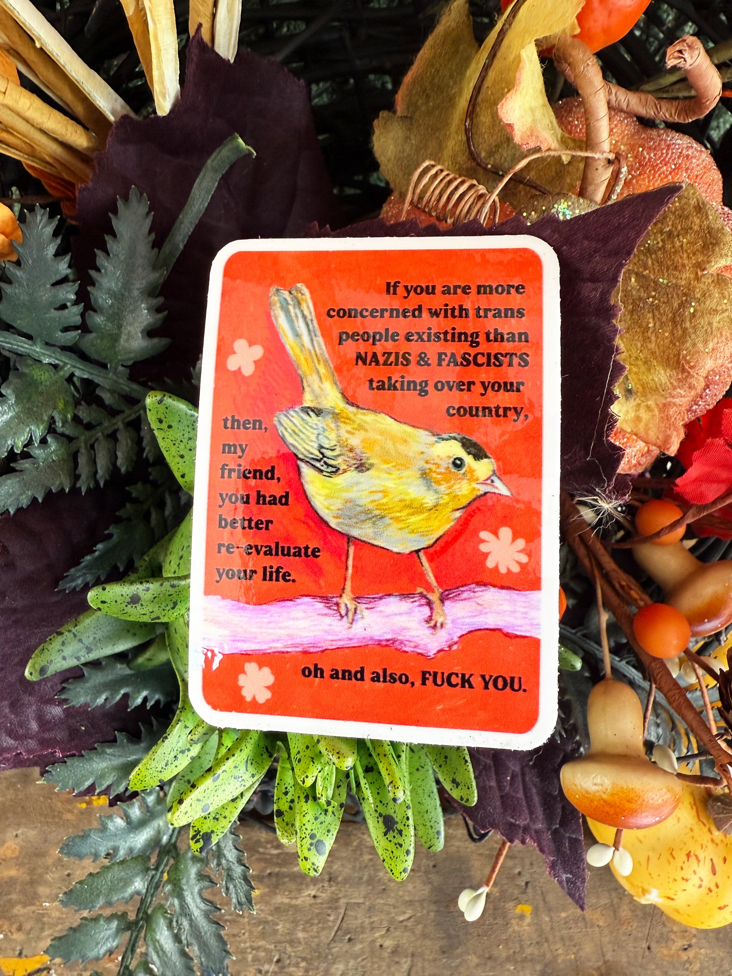 If you are more concerned with trans people: feminist print