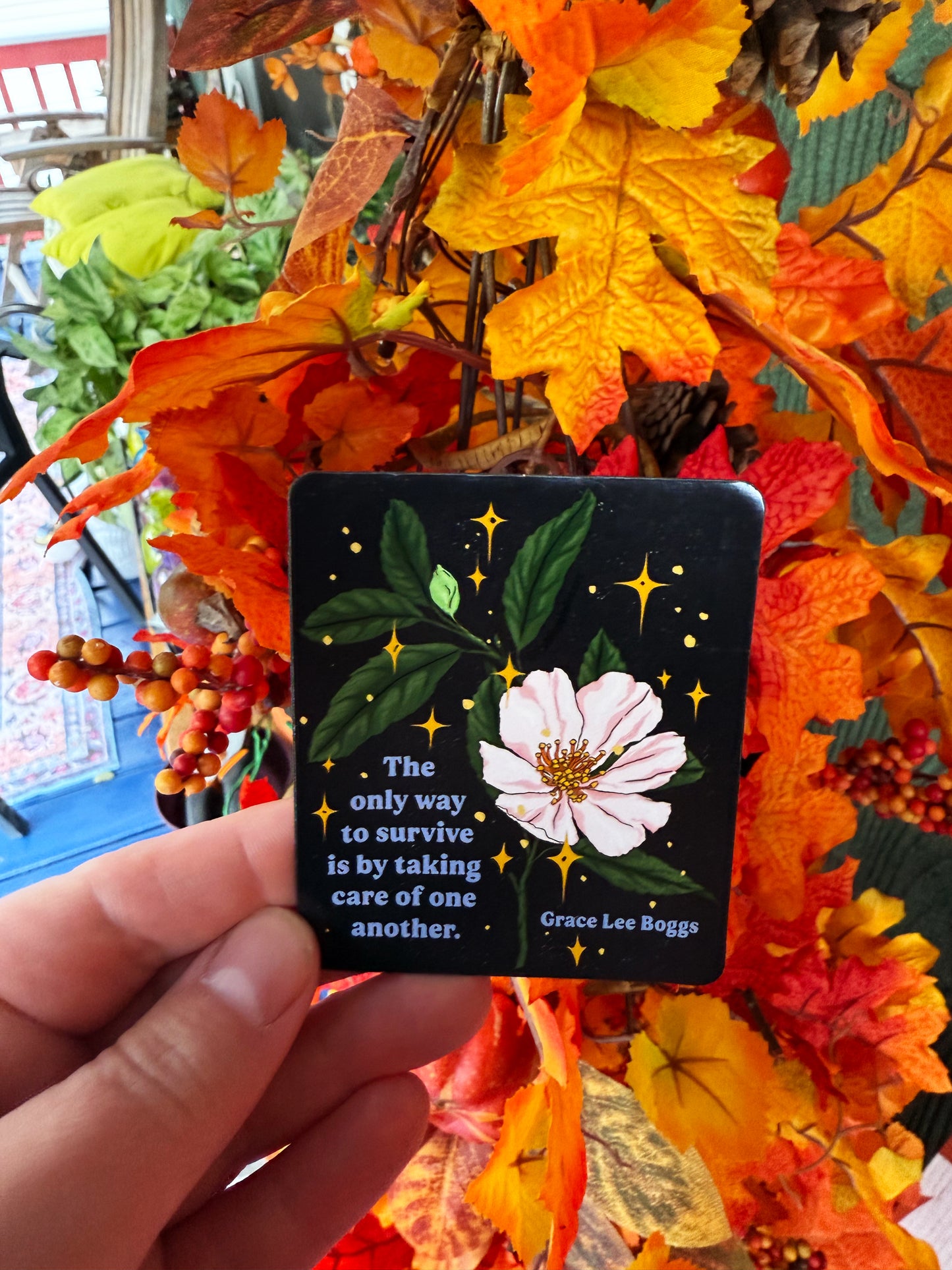 The only way to survive is by taking care of one another, Grace Lee Boggs: Feminist Magnet