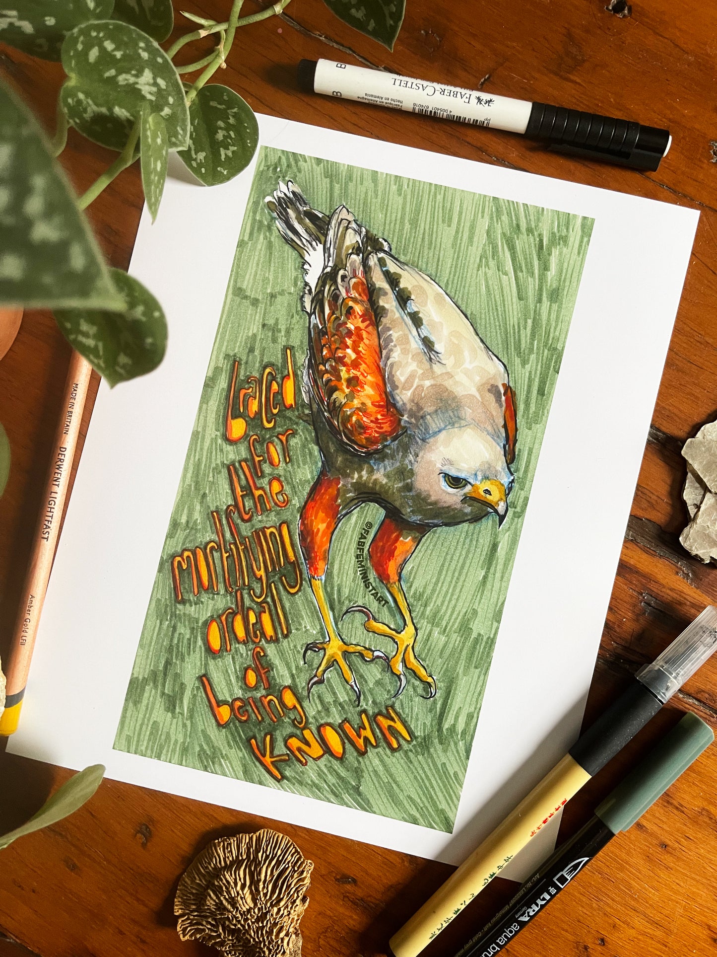Braced For The Mortifying Ordeal Of Being Known: Mental Health Poster