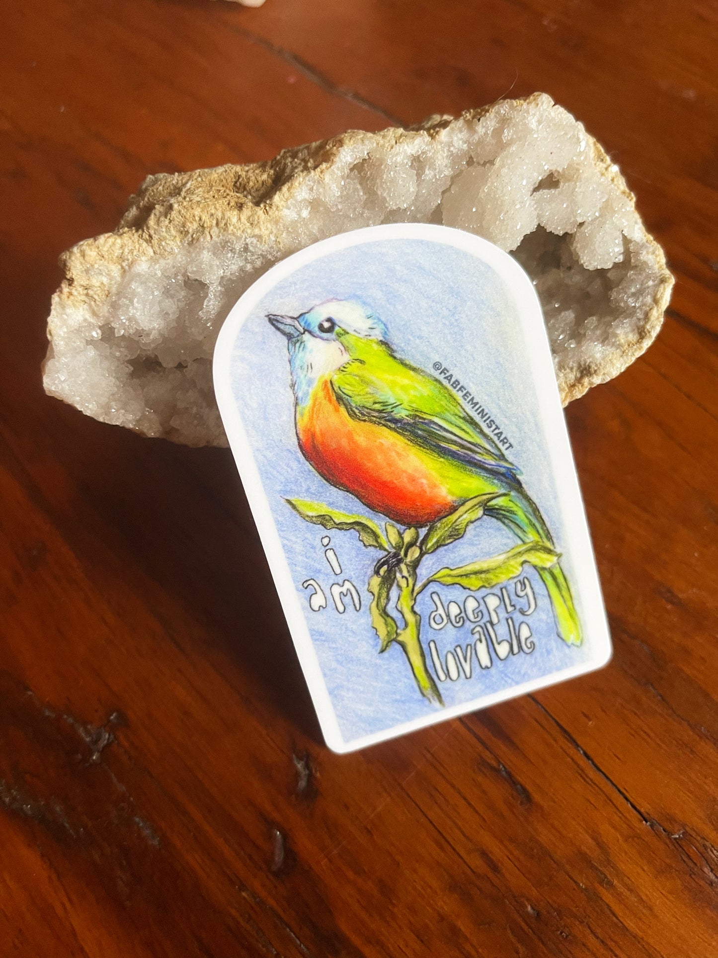 I Am Deeply Lovable: Mental Health Sticker