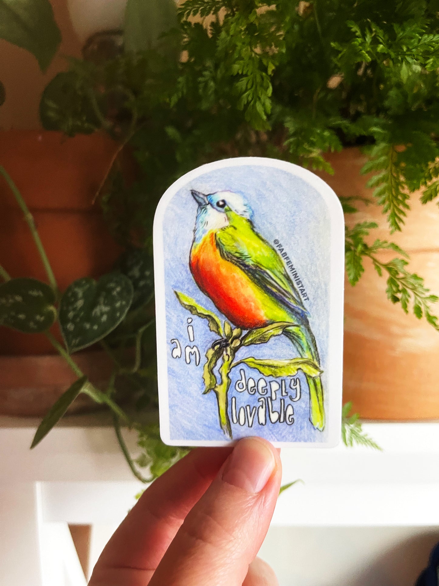 I Am Deeply Lovable: Mental Health Sticker