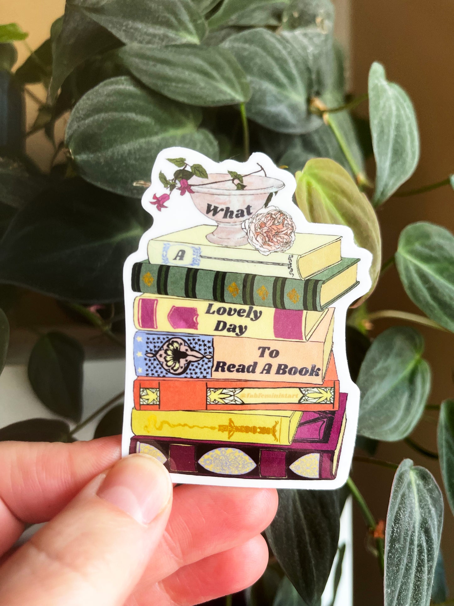 What A Lovely Day To Read A Book: Bookish Sticker