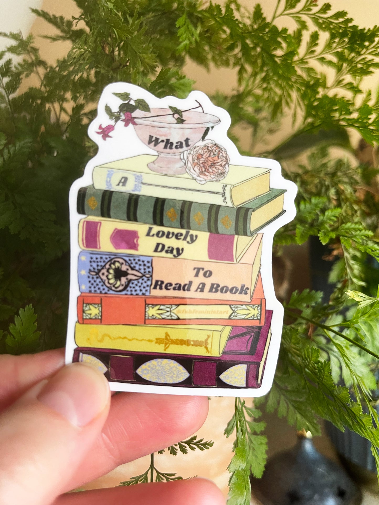 What A Lovely Day To Read A Book: Bookish Sticker
