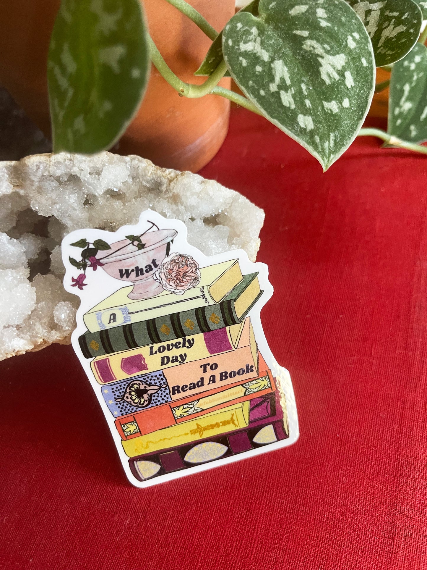 What A Lovely Day To Read A Book: Bookish Sticker