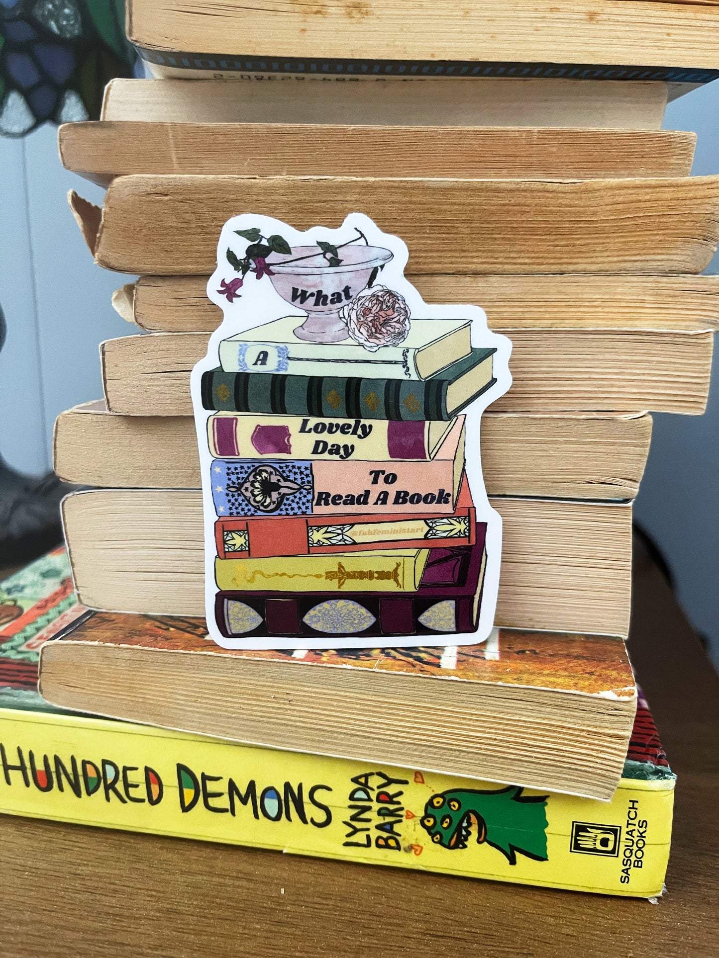 What A Lovely Day To Read A Book: Bookish Sticker