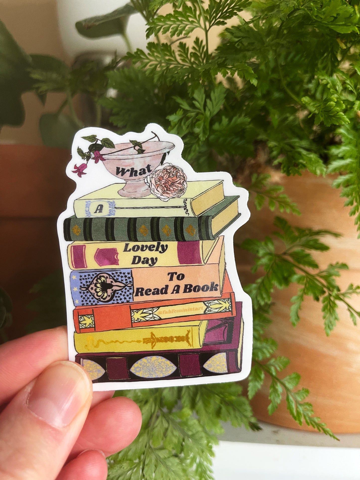 What A Lovely Day To Read A Book: Bookish Sticker