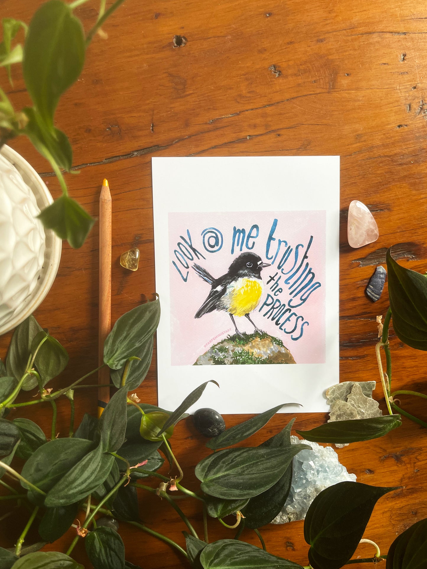 Look At me Trusting The Process: Mental Health Print
