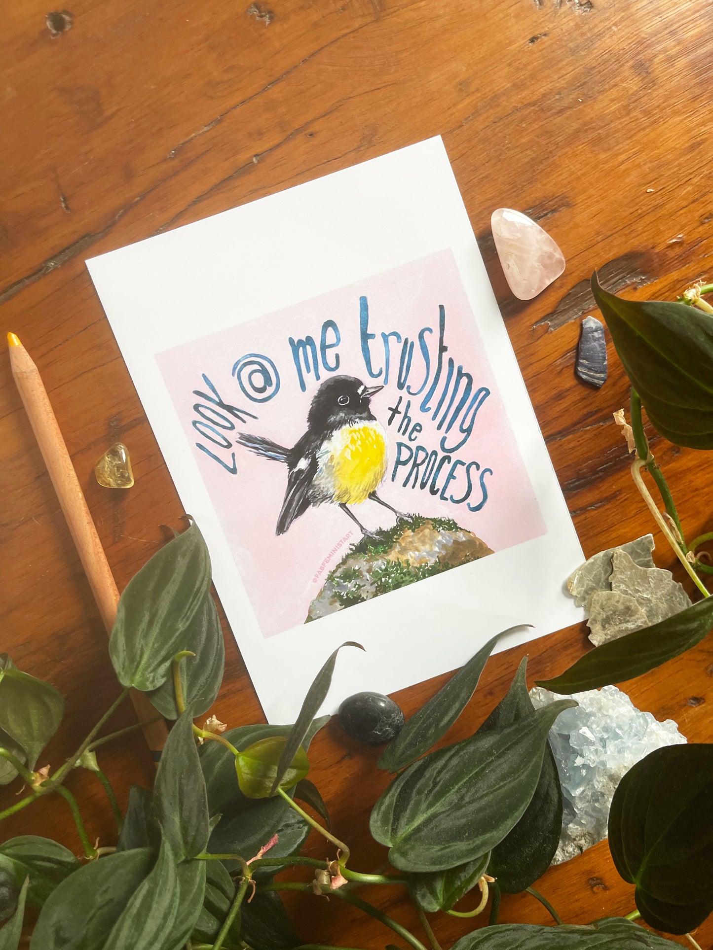 Look At me Trusting The Process: Mental Health Print
