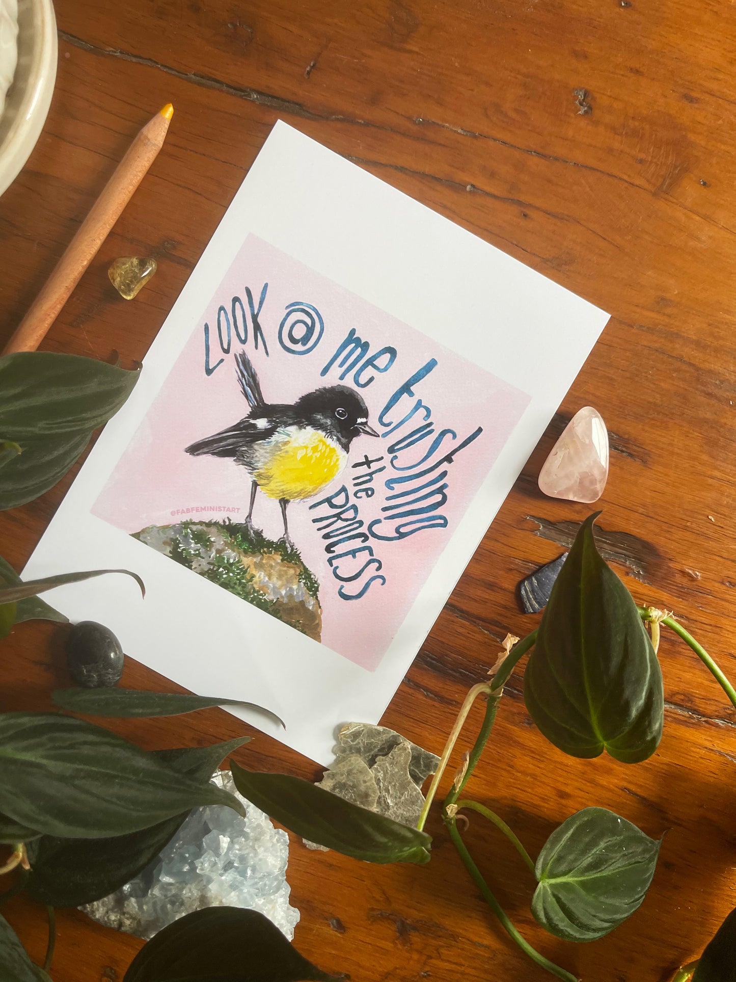 Look At me Trusting The Process: Mental Health Print