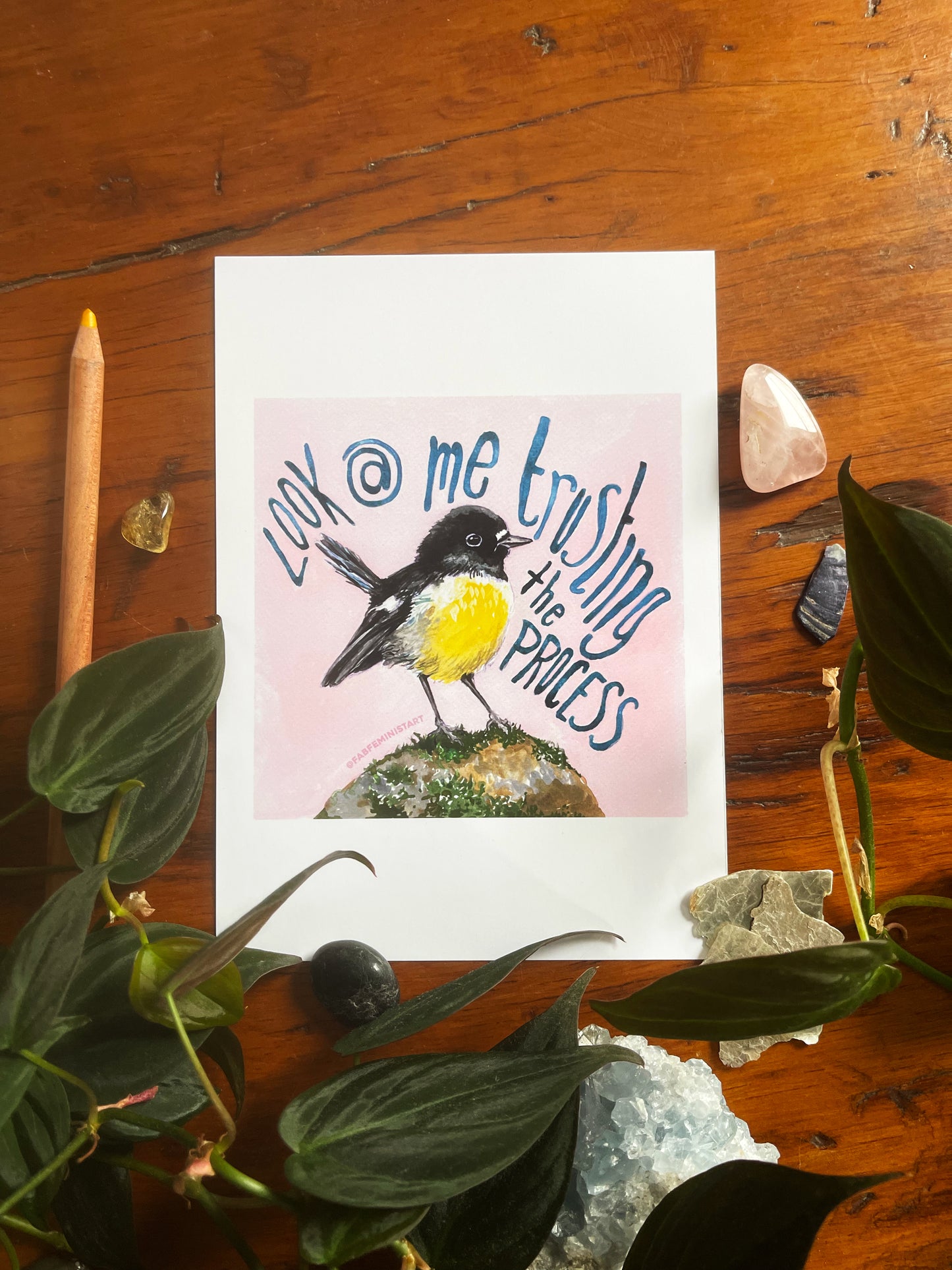 Look At me Trusting The Process: Mental Health Print