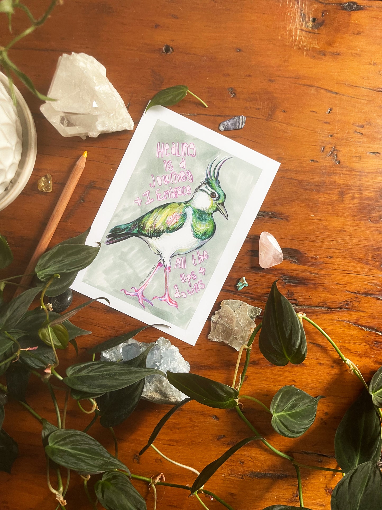 Healing Is A Journey And I Embrace The Ups And Downs: Mental Health Art Print