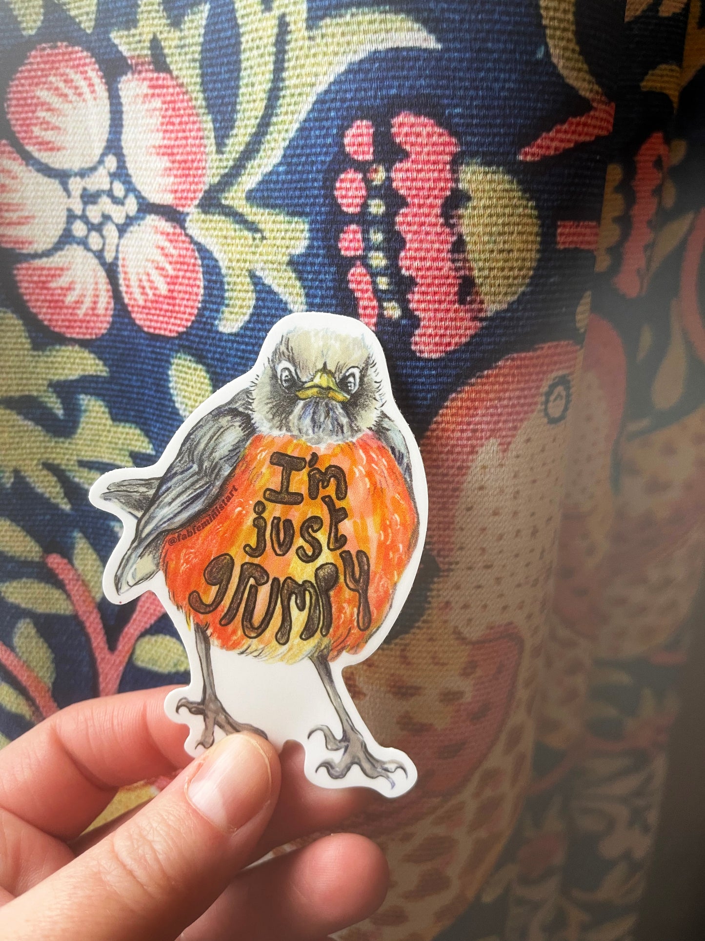 I'm Just Grumpy: Mental Health Sticker