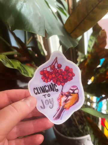 Clinging To Joy: Mental Health Sticker