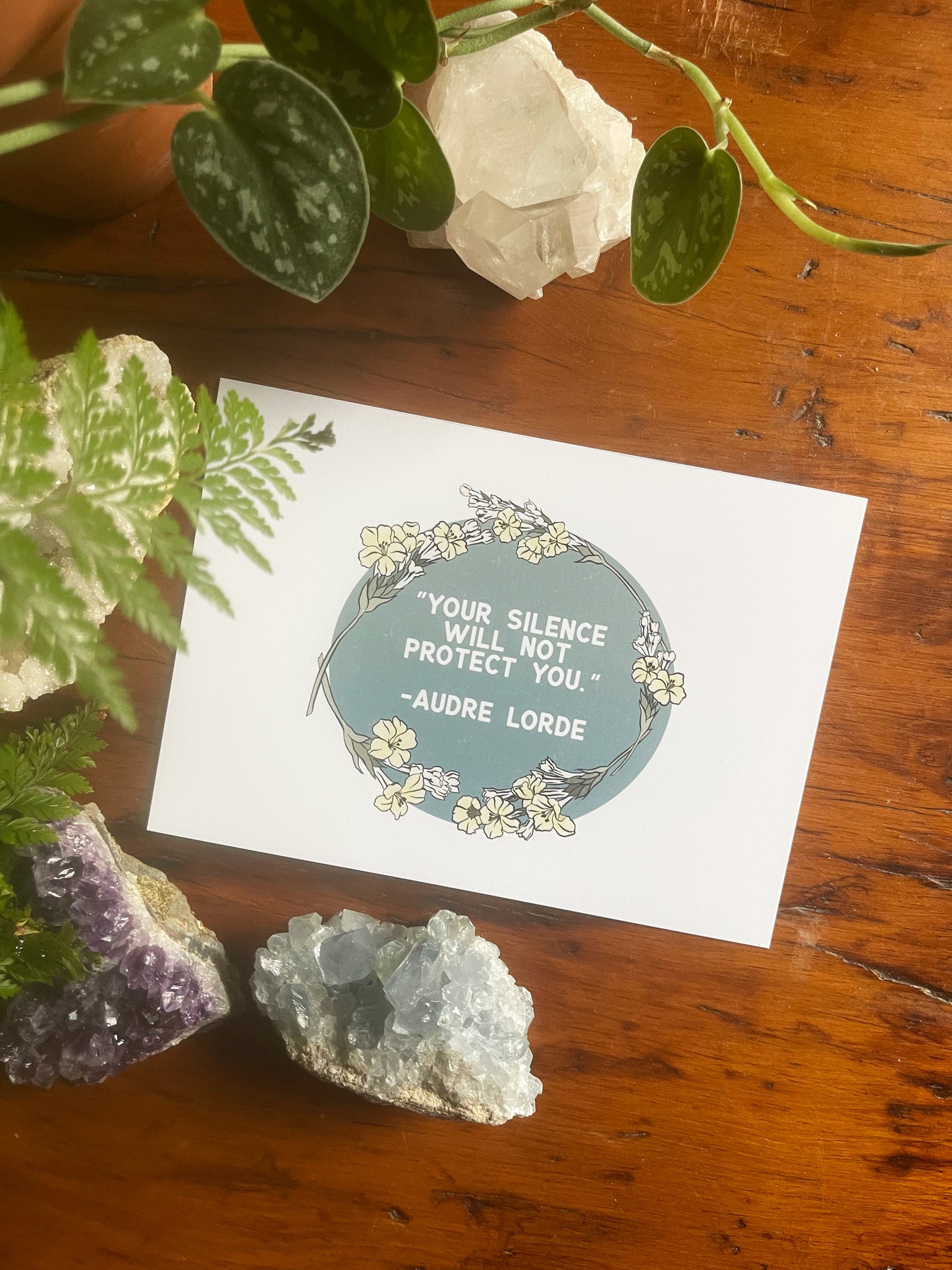 Your Silence Will Not Protect You, Audre Lorde: Feminist Print