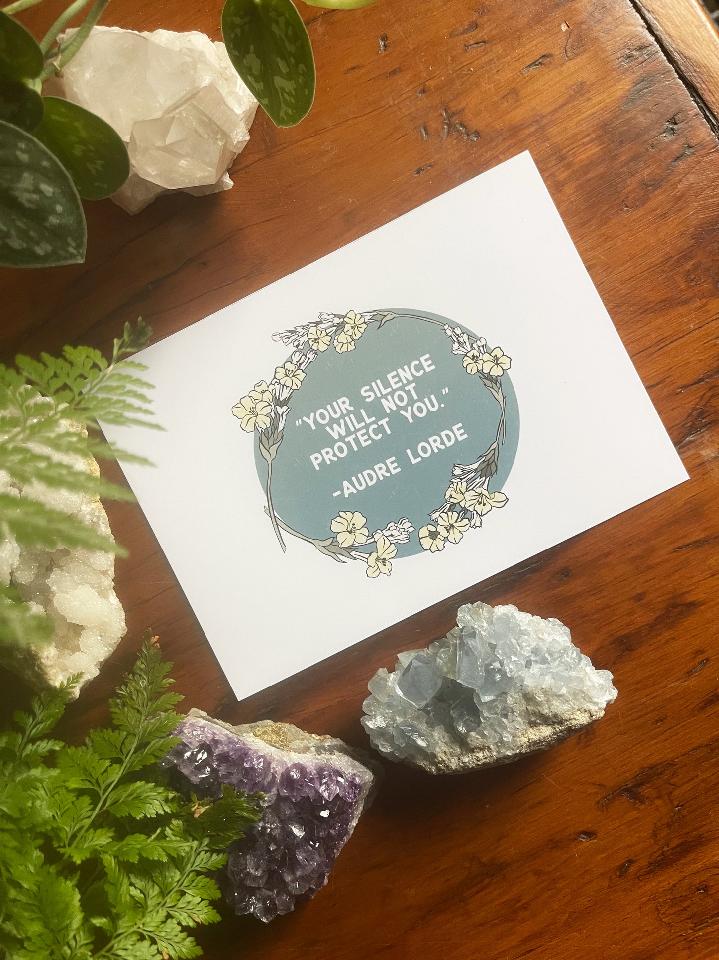 Your Silence Will Not Protect You, Audre Lorde: Feminist Print