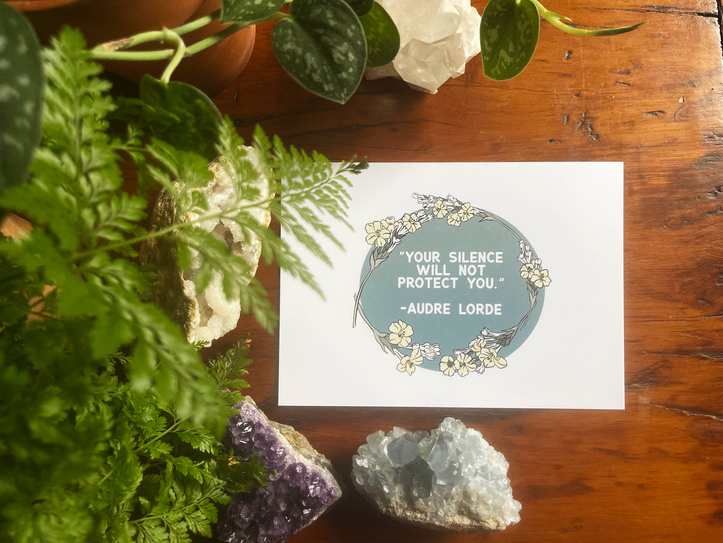 Your Silence Will Not Protect You, Audre Lorde: Feminist Print