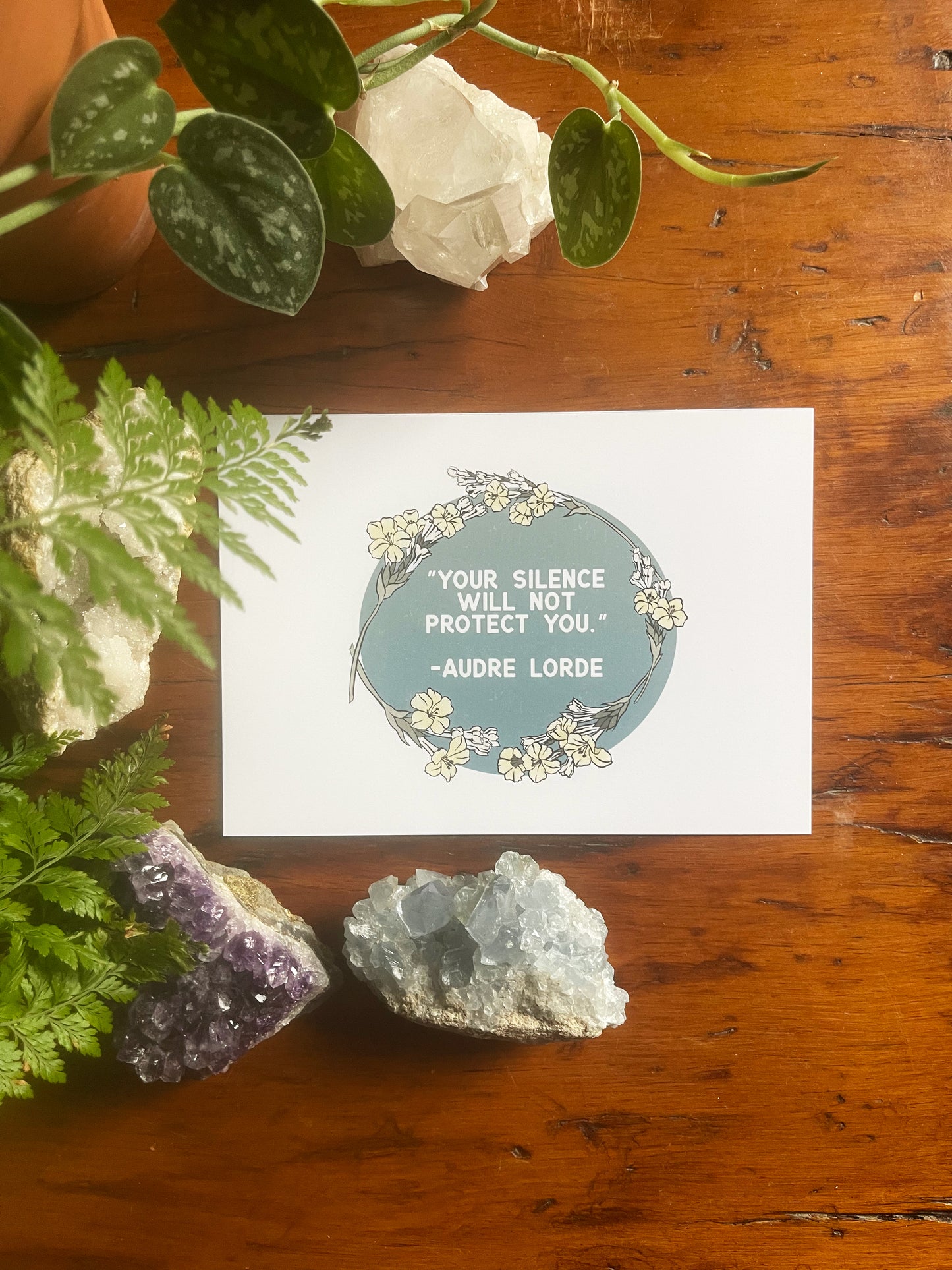Your Silence Will Not Protect You, Audre Lorde: Feminist Print