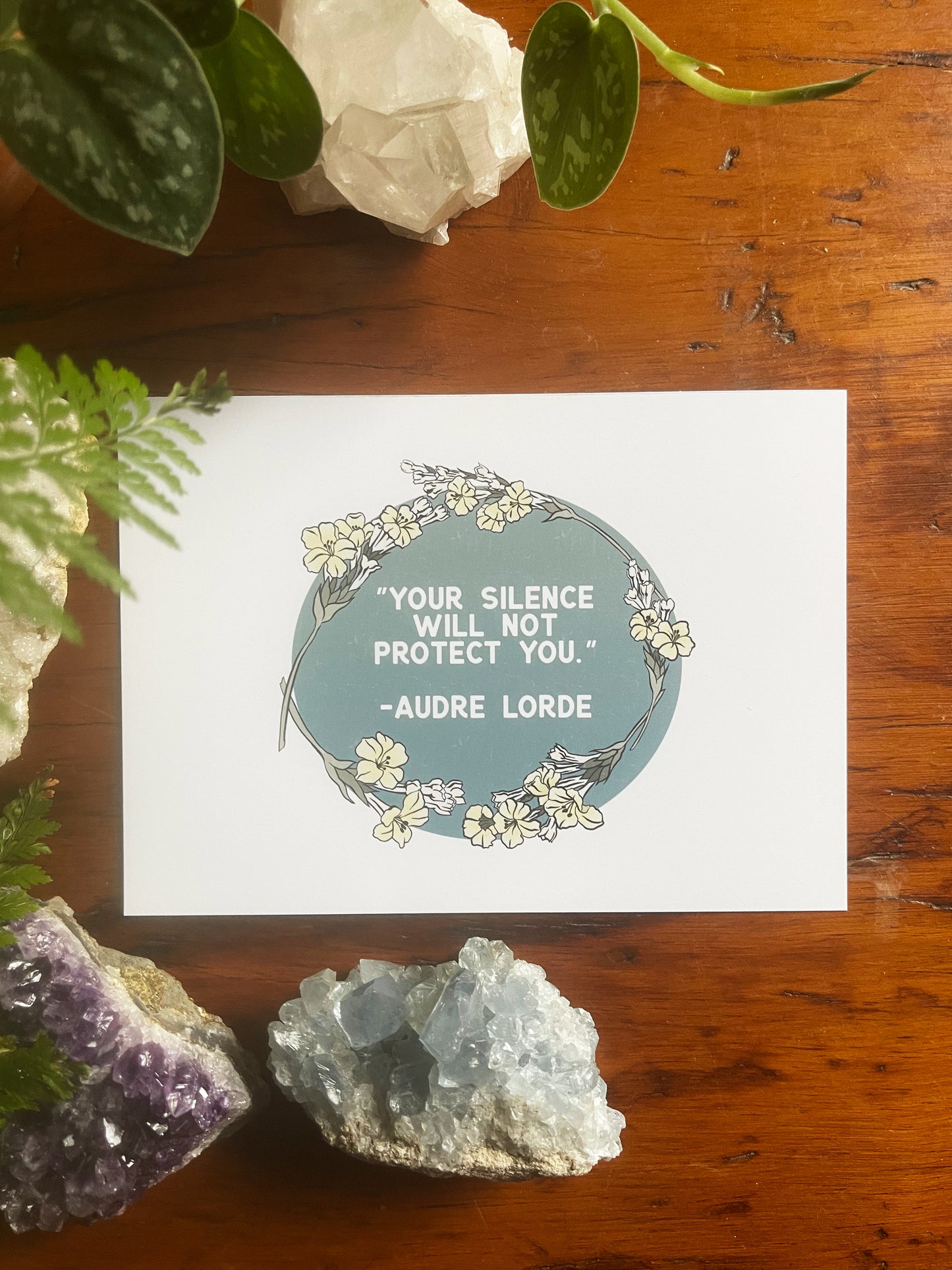 Your Silence Will Not Protect You, Audre Lorde: Feminist Print