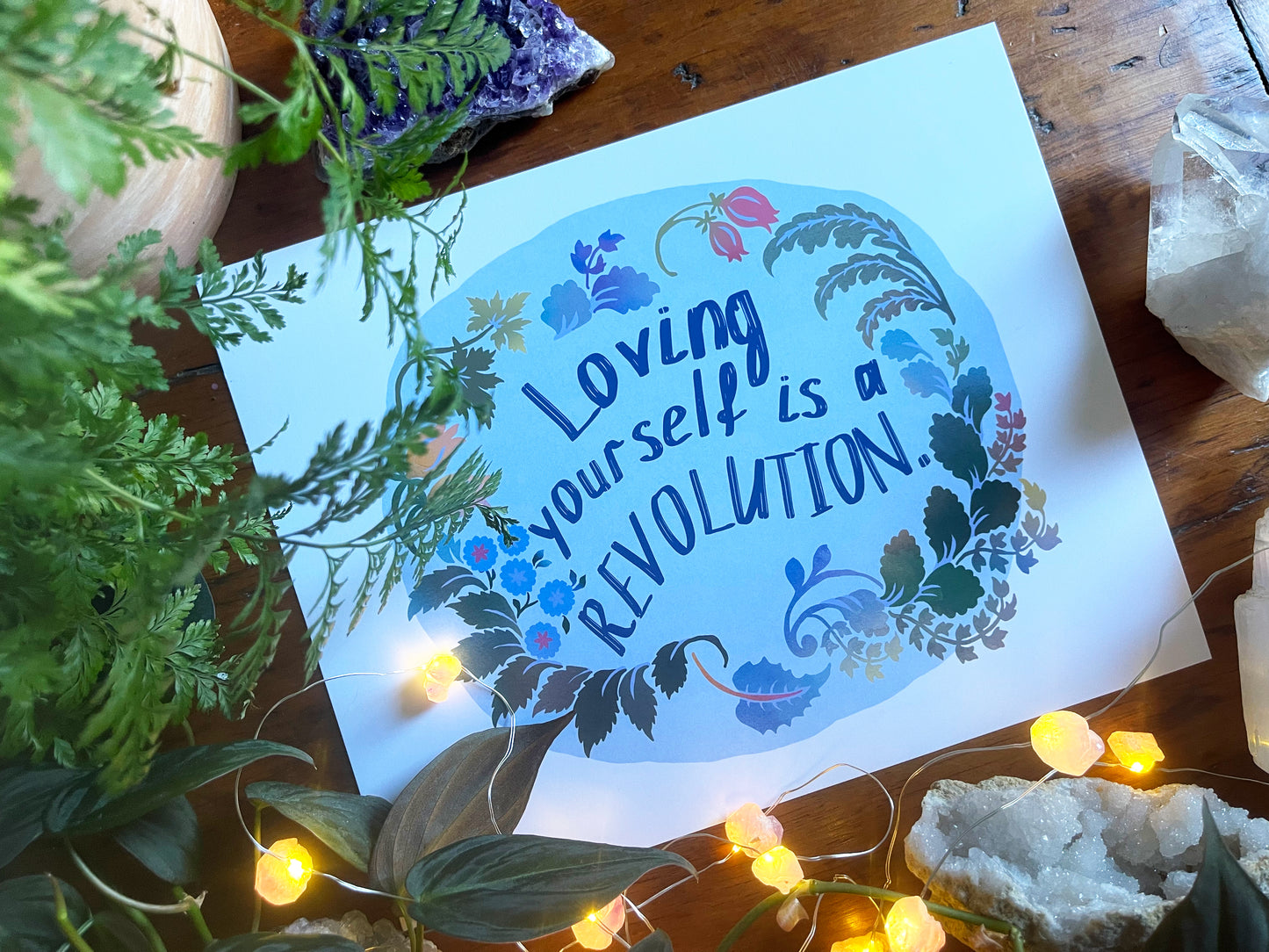 Loving Yourself Is A Revolution: Self Care Print
