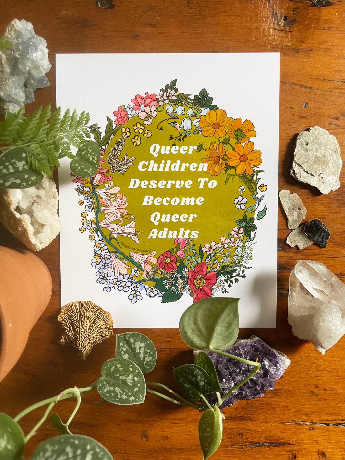 Queer Children Deserve To Become Queer Adults: lgbt pride print