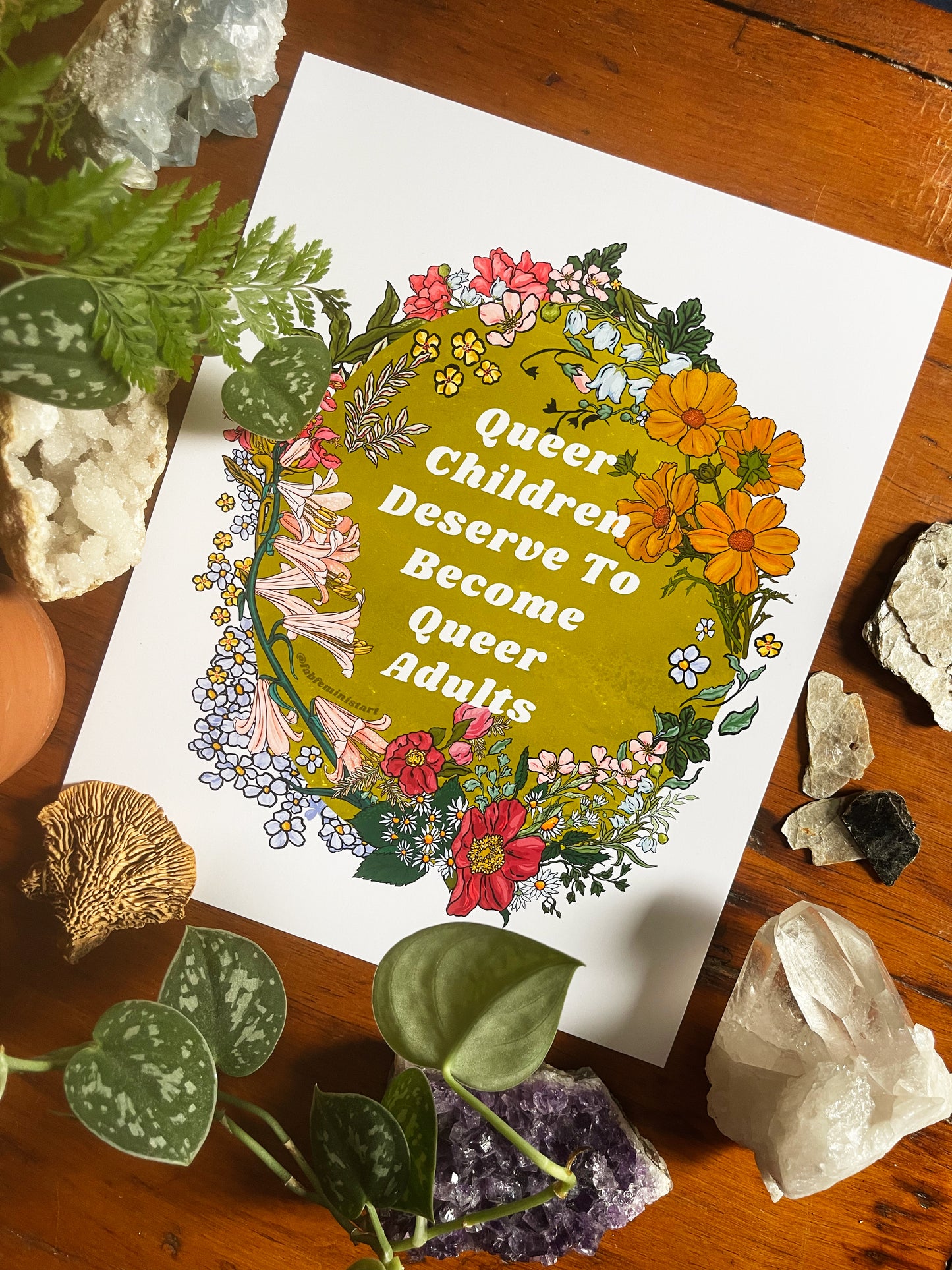 Queer Children Deserve To Become Queer Adults: lgbt pride print