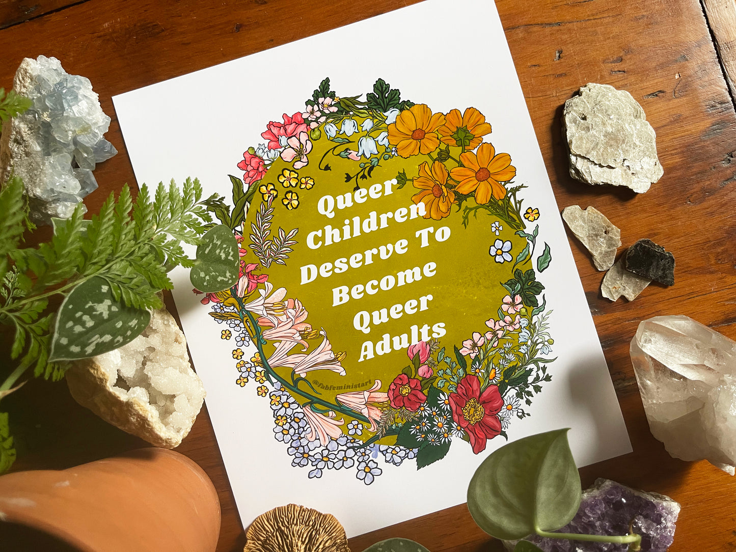 Queer Children Deserve To Become Queer Adults: lgbt pride print