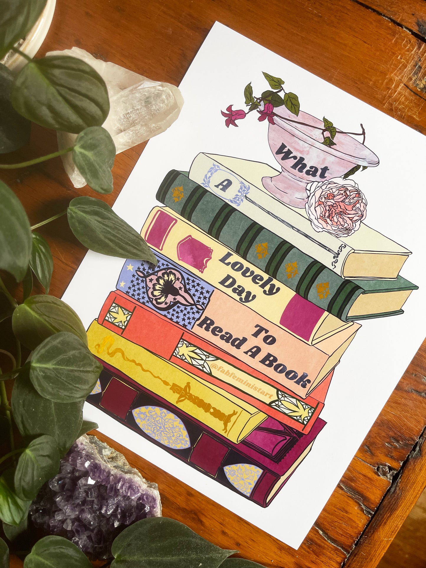 What A Lovely Day To Read A Book: Book Lover Print