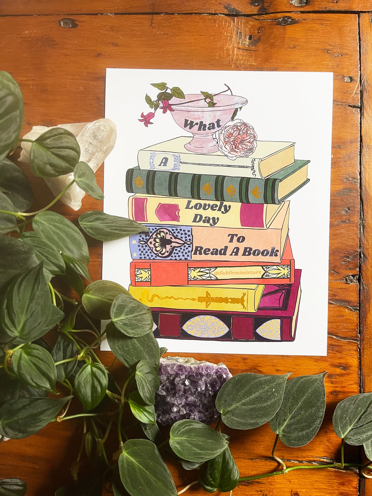 What A Lovely Day To Read A Book: Book Lover Print