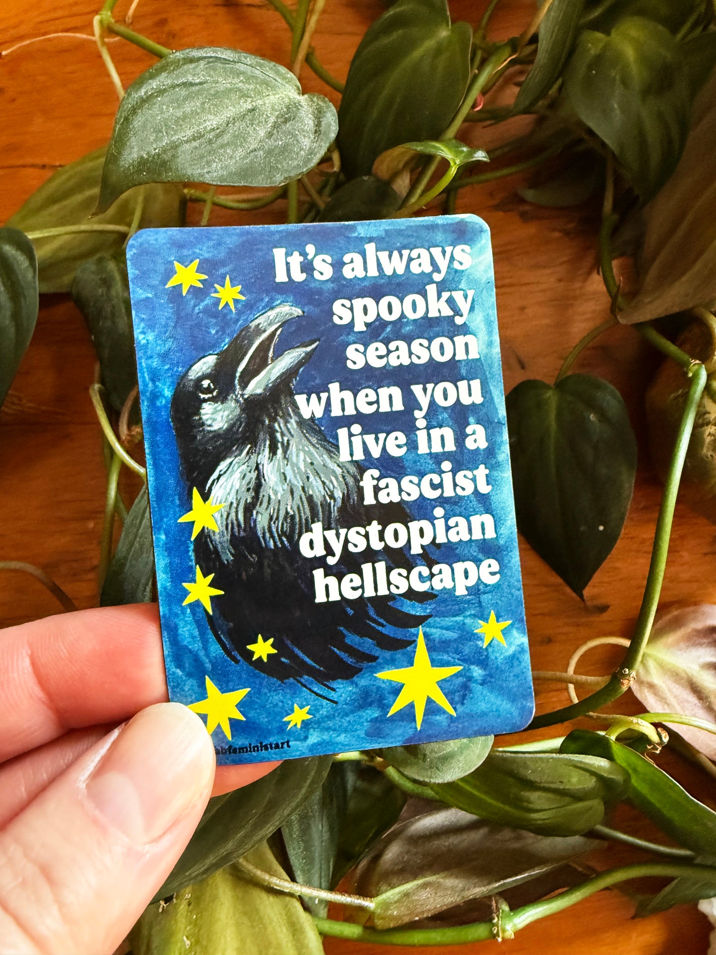 It's always spooky season when you live in a fascist dystopian hellscape: Feminist Magnet