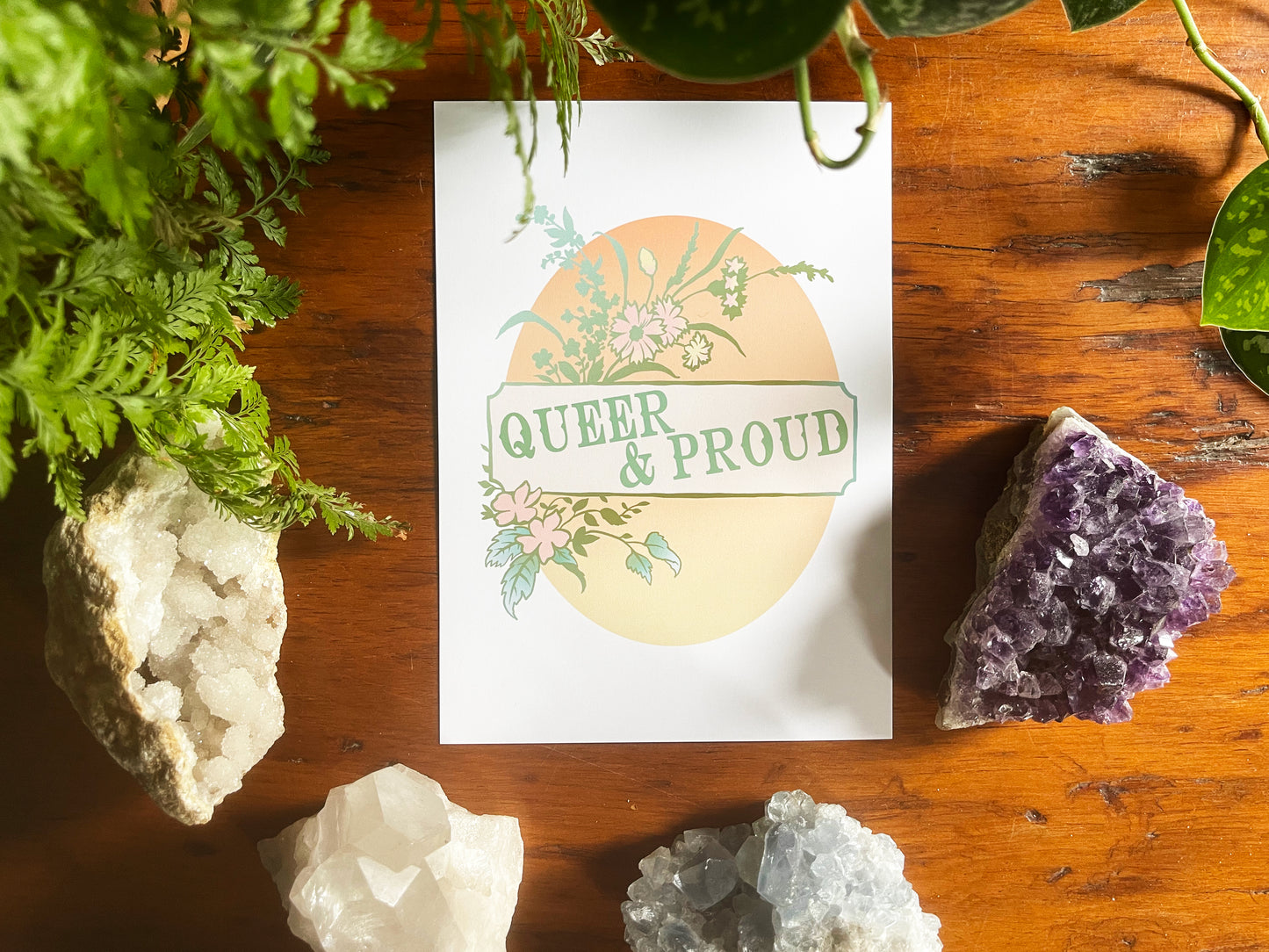 Queer and Proud: LGBTQ Pride Art Print
