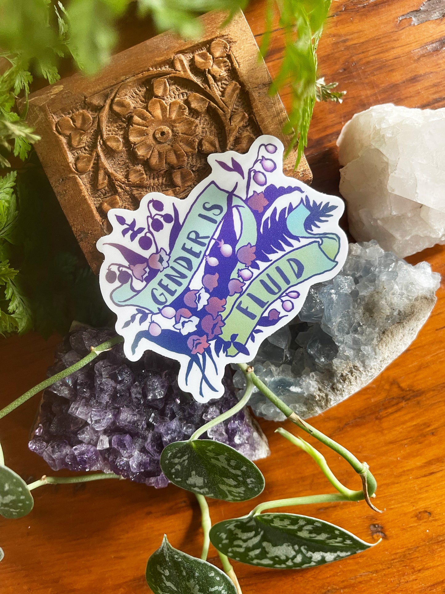 Gender Is Fluid: LGBTQ Pride Sticker
