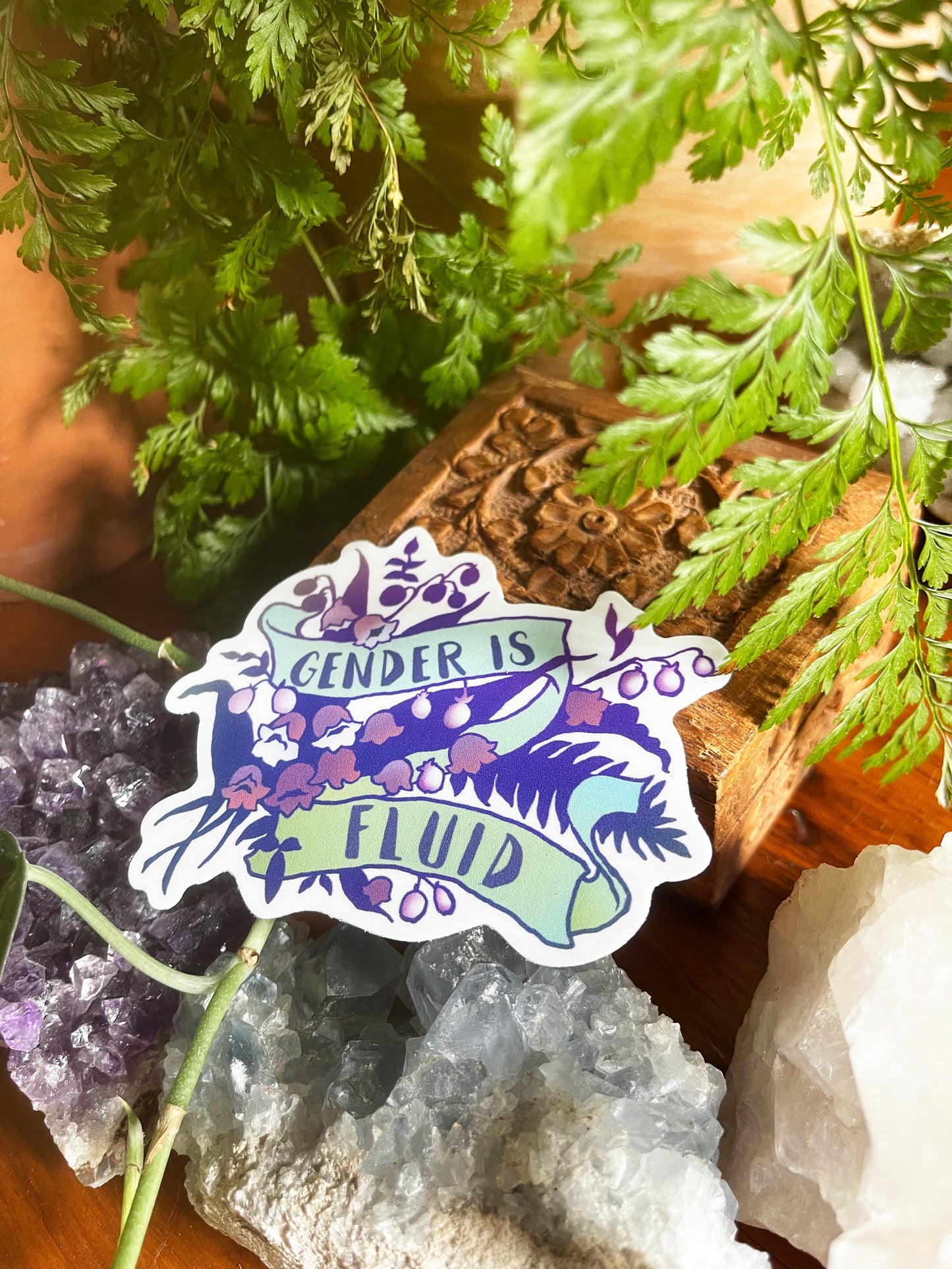 Gender Is Fluid: LGBTQ Pride Sticker
