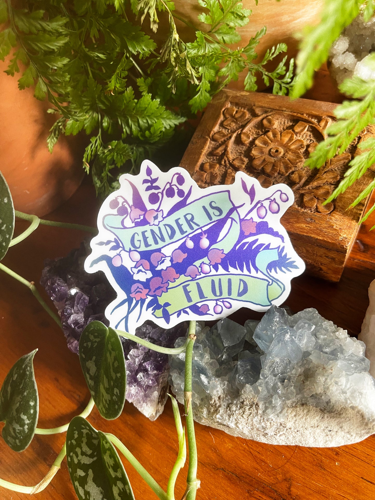Gender Is Fluid: LGBTQ Pride Sticker