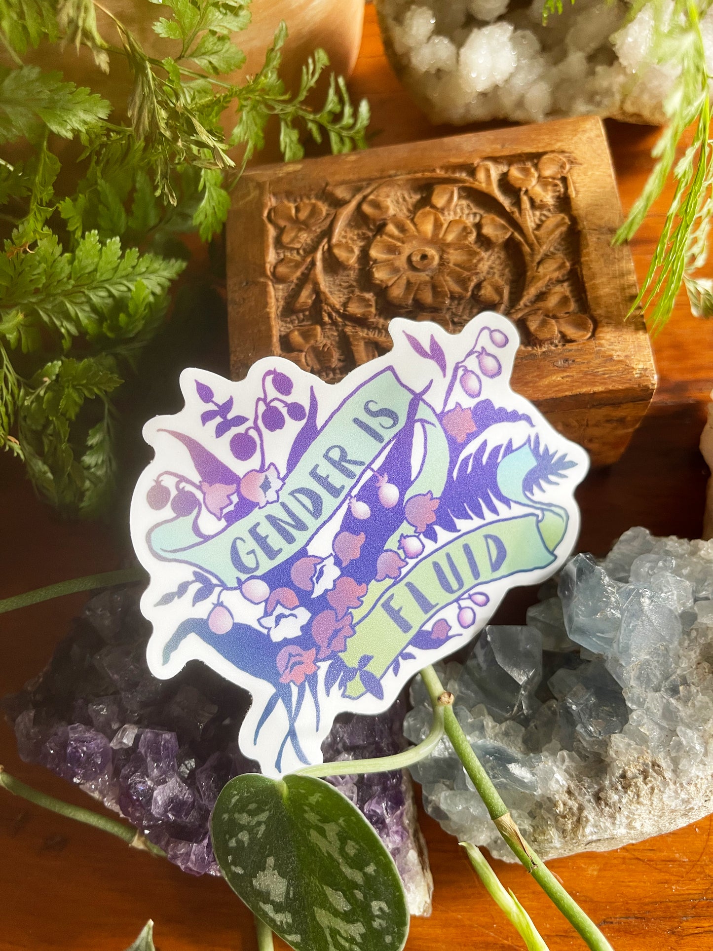 Gender Is Fluid: LGBTQ Pride Sticker