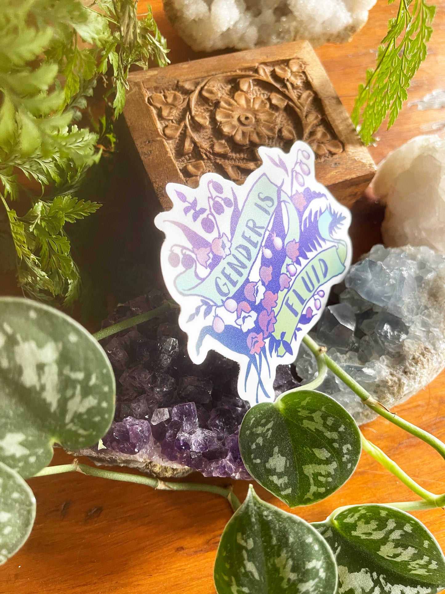Gender Is Fluid: LGBTQ Pride Sticker