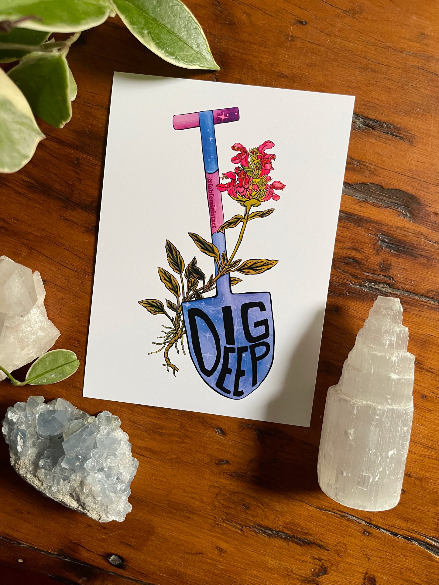 Dig Deep: Mental Health Art Print