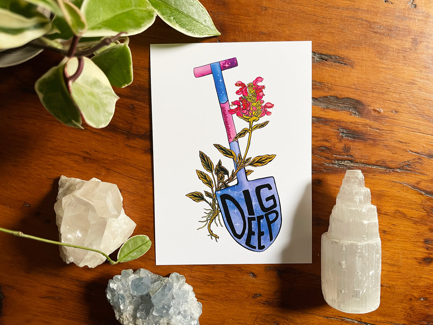 Dig Deep: Mental Health Art Print