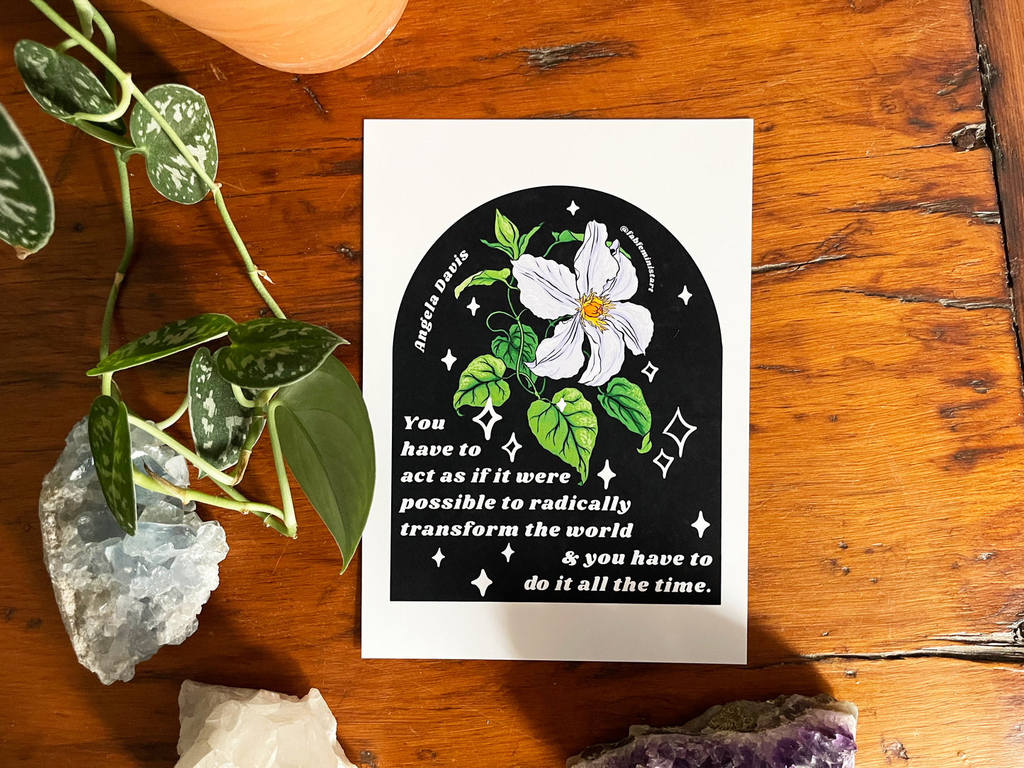 You have to act as if it were possible to radically transform the world, Angela Davis: Feminist Print