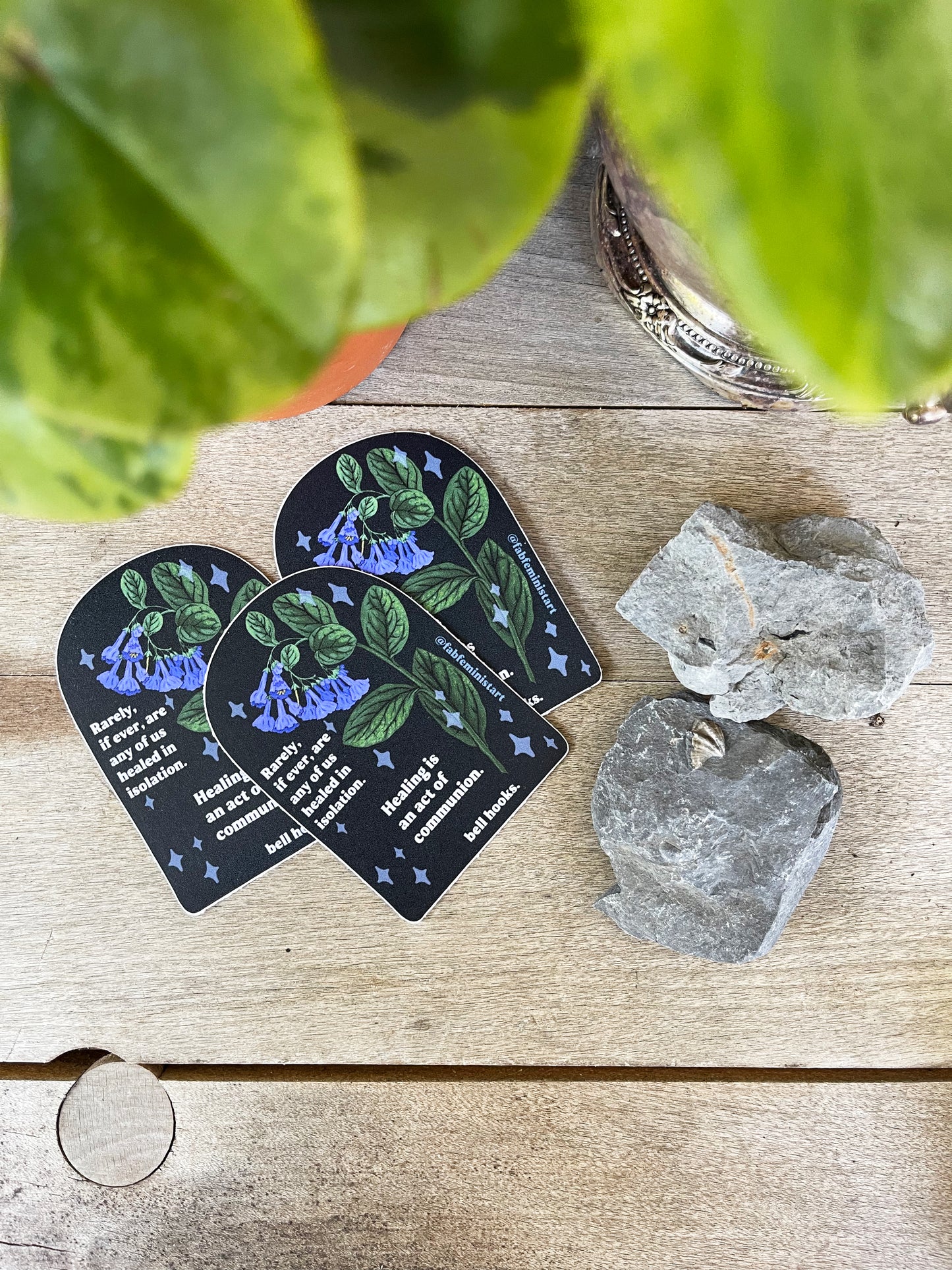 Rarely If Ever Are Any Of Us Healed In Isolation. Healing Is An Act Of Communion, bell hooks: Feminist Sticker