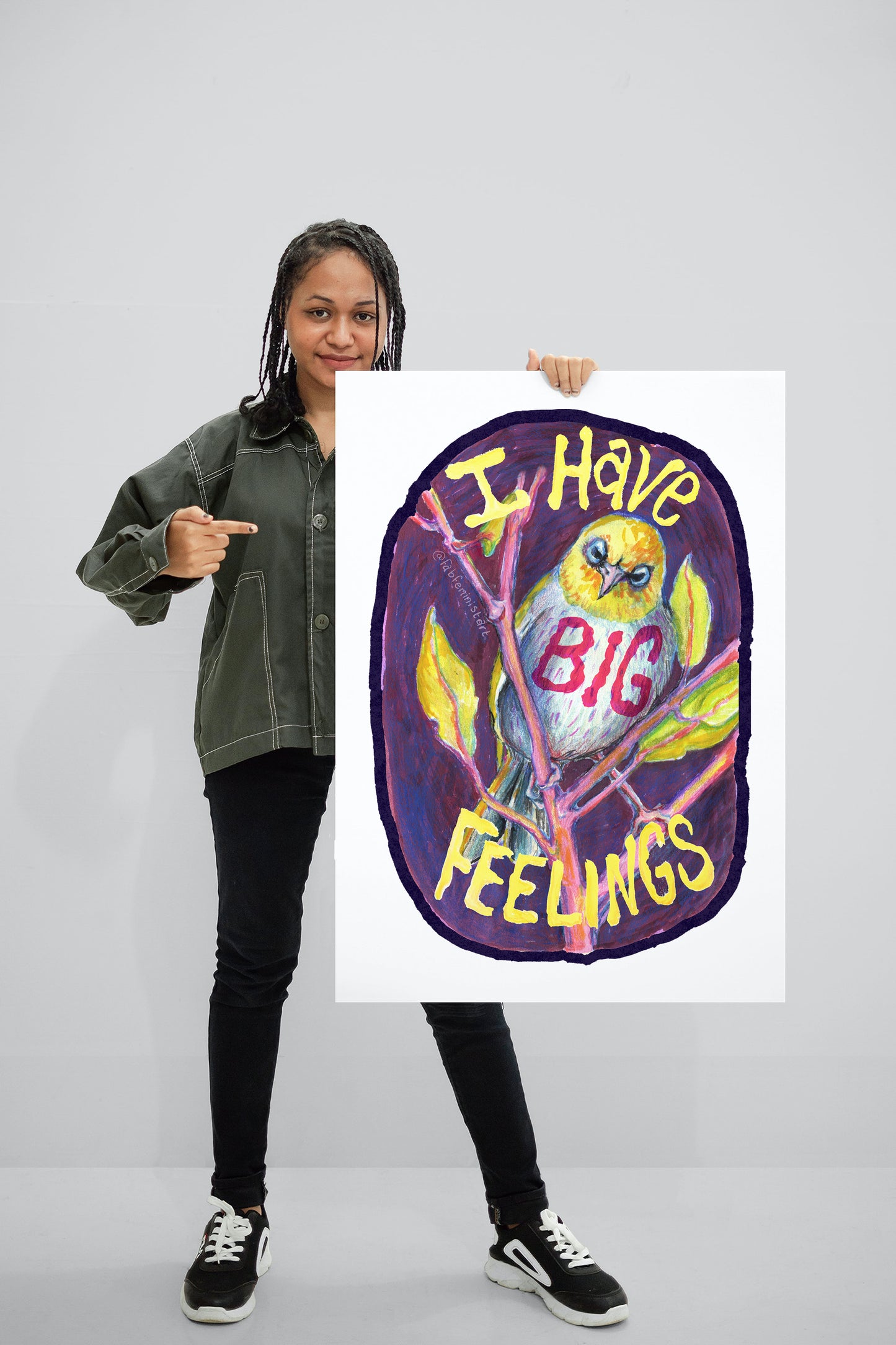 I Have Big Feelings: Mental Health Art Print