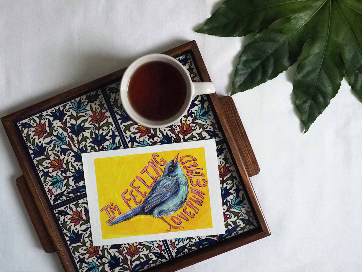 I'm Feeling Overwhelmed: Mental Health Art Print