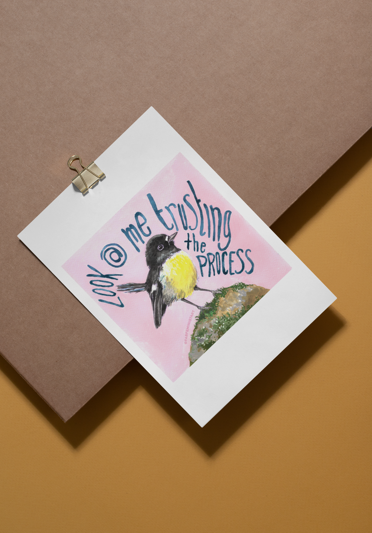 Look At me Trusting The Process: Mental Health Print